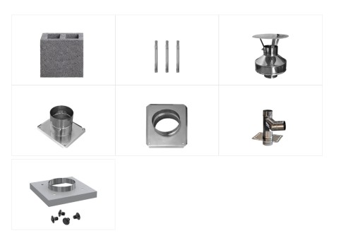 Komin systemowy HOCH Turbo Stal W2 fi 80 9 m