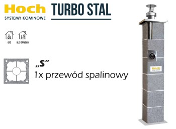 Komin systemowy HOCH Turbo Stal S fi 125 4,33 m 