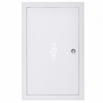 Drzwiczki rewizyjne prądowe 30x45 białe zamek trójkątny