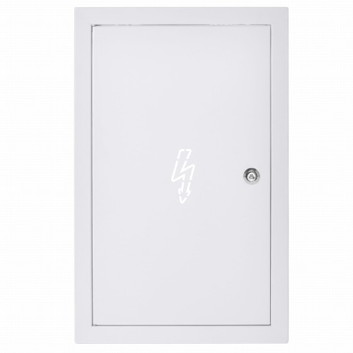 Drzwiczki rewizyjne prądowe 50x80 białe zamek trójkątny