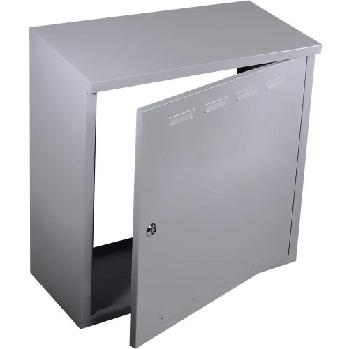 Szafka gazowa 50x60x25 szara bez pleców z dnem