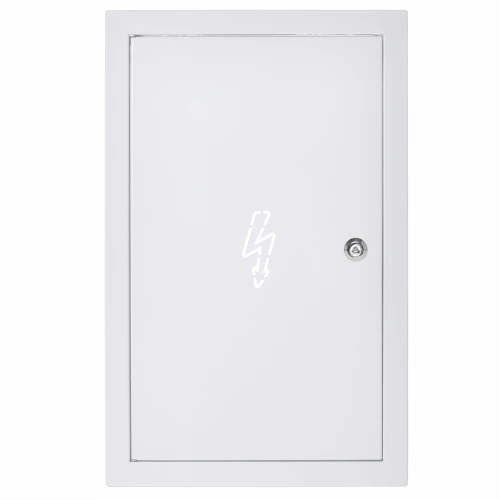 Drzwiczki rewizyjne prądowe 80x140 białe zamek trójkątny