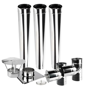 Wkład kominowy jednościenny KJ fi 350 3 mb kwasoodporny