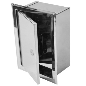 Drzwiczki kominowe do wyczystki 14x21 z kołnierzem 10 cm nierdzewne