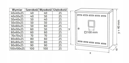 Szafka gazowa 60x60x25 grafit bez pleców z dnem z okienkiem