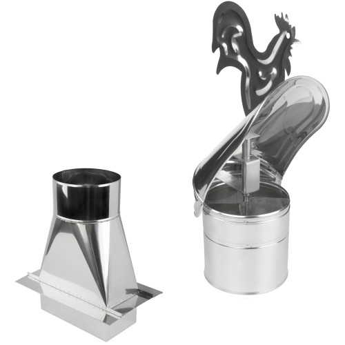 Strażak kominowy "Kogut" fi 250 kwasoodporny z przejściem 14x27