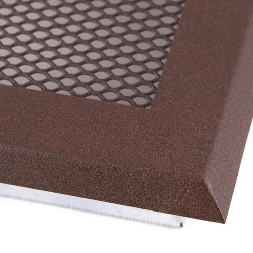 Kratka kominkowa STANDARD 16x32 z żaluzją brąz