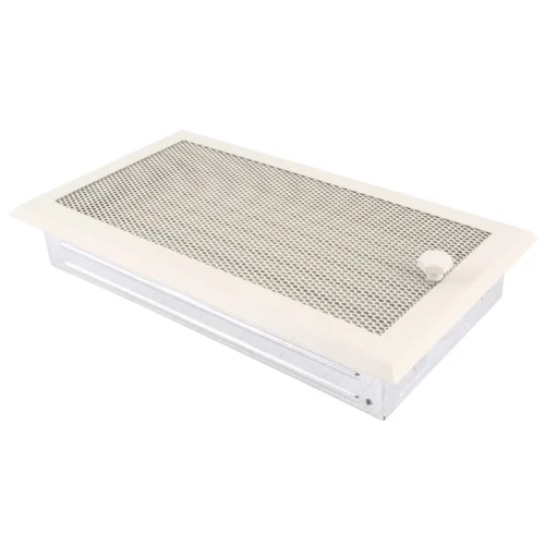 Kratka kominkowa STANDARD 16x32 z żaluzją krem brokatowy