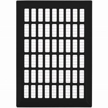 Kratka wentylacyjna 14x21 czarna prosta EWS