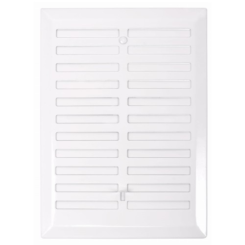 Kratka wentylacyjna 14x21 biała regulowana