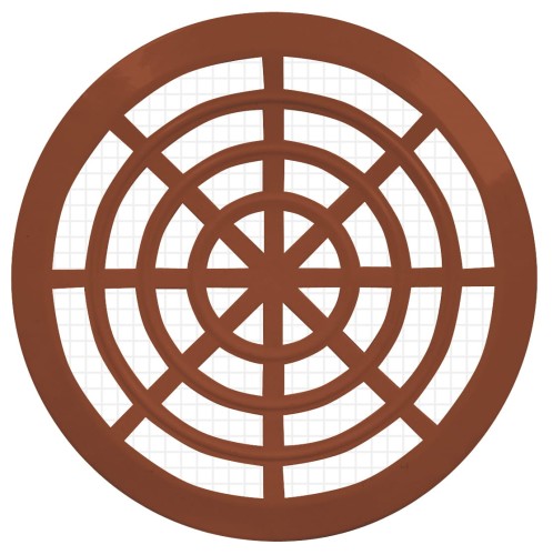 Kratka wentylacyjna sufitowa fi 125 ceglasta SEWOS