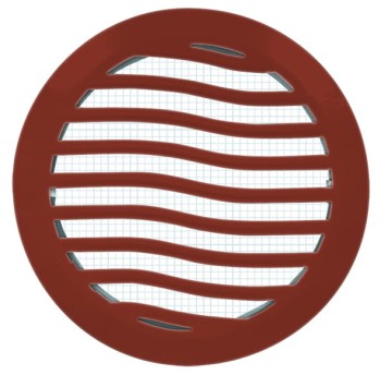 Kratka wentylacyjna fi 100 ceglasta prosta EWS