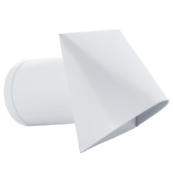 Czerpnia powietrza ścienna CZNP fi 80 biała