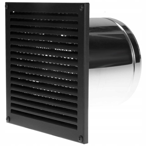 Czerpnia powietrza ścienna RAINSTOP fi 100 czarna