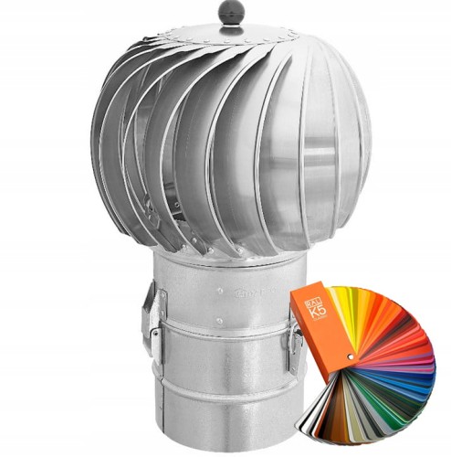 Turbowent Darco fi 200 podstawa rurowa otwierana malowana RAL TU150ML-B