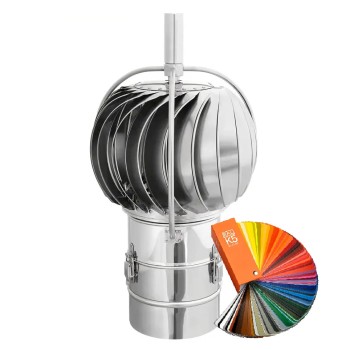  Turbowent Darco fi 150 podstawa rurowa otwierana malowana RAL TUZ150CHCH-B-ML