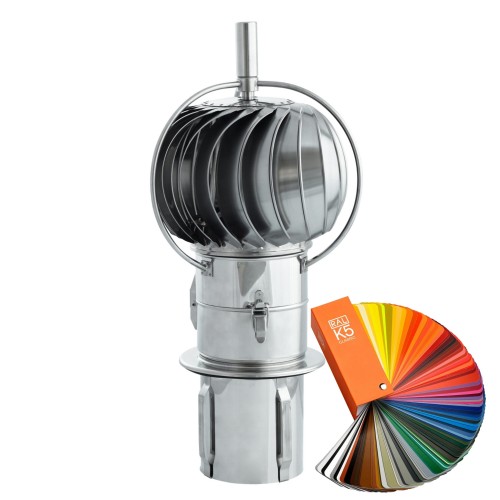 Turbowent Darco fi 150 podstawa wciskana otwierana malowana RAL TUZ150CHCH-PTU-ML