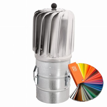  Turbowent Tulipan Darco fi 150 podstawa rurowa otwierana malowana RAL TU150ML-T-B