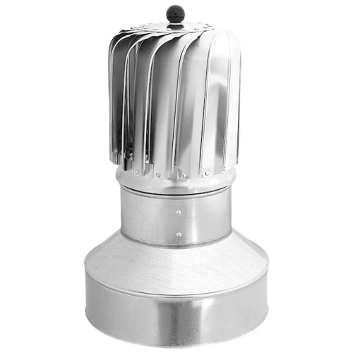 Turbowent Tulipan Darco fi 150 z podstawą zamykającą malowana RAL TU150ML-T-B-K