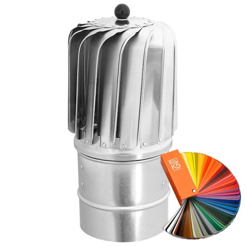 Turbowent Tulipan Darco fi 150 z podstawą rurowa malowana RAL TU150ML-T-B-S