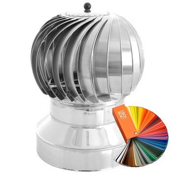  Turbowent Tulipan Darco fi 150 z podstawą zamykającą malowana RAL TU150ML-B-K