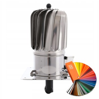 Turbowent Tulipan hybrydowy Darco fi 150 podstawa kwadratowa malowana RAL TH150ML-T-PK