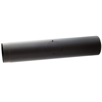 Rura spalinowa czarna z rewizją fi 200 1mb Darco SPK