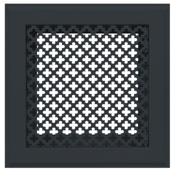Kratka kominkowa "Koniczynka" 15x15 antracyt