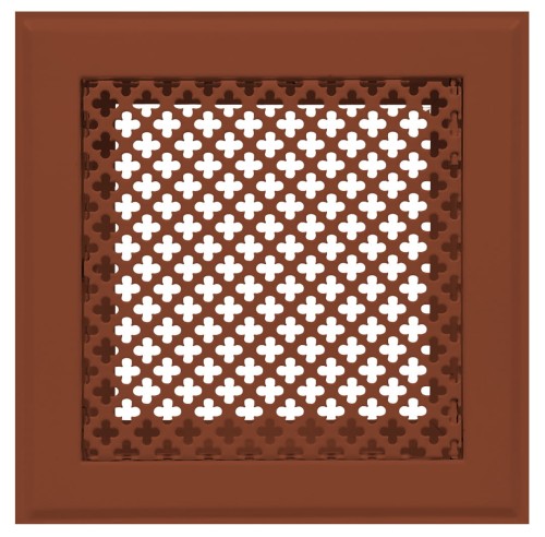 Kratka kominkowa "Koniczynka" 20x20 ceglasta