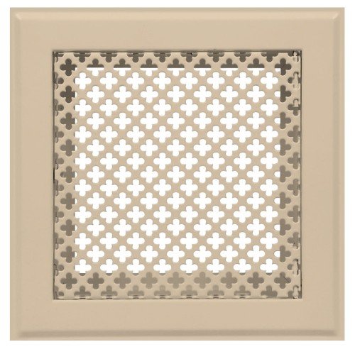 Kratka kominkowa "Koniczynka" 15x15 beżowa