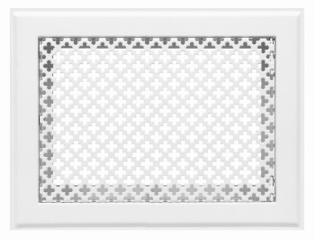 Kratka kominkowa "Koniczynka" 15x30 biała