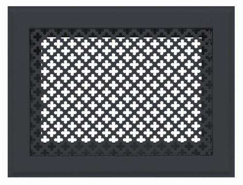 Kratka kominkowa "Koniczynka" 15x30 grafit