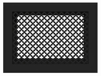 Kratka kominkowa "Koniczynka" 15x30 czarna