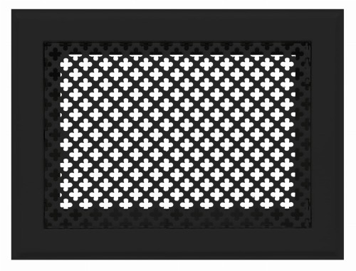 Kratka kominkowa "Koniczynka" 15x30 czarna