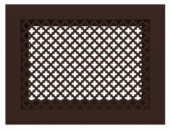 Kratka kominkowa "Koniczynka" 15x30 brązowa