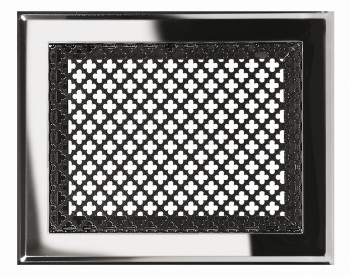 Kratka kominkowa "Koniczynka" 15x30 nierdzewna