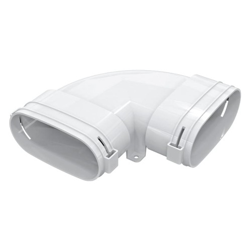 Kolano poziome 90° do systemu płaskiego 52x117 FlexiVent 060252