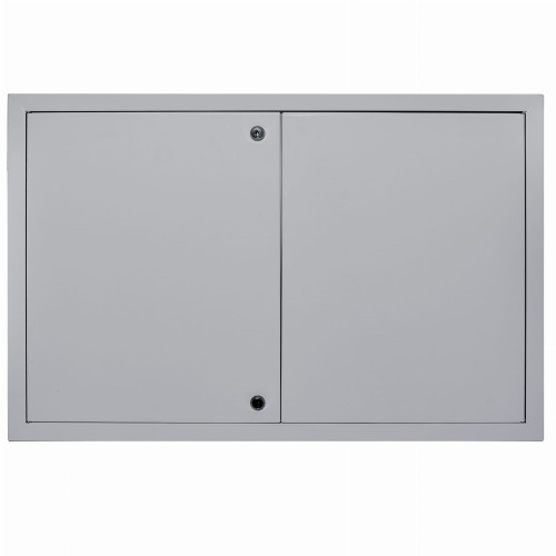 Drzwiczki rewizyjne 70x40 szare zamek dwuskrzydłowe