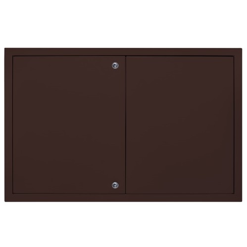 Drzwiczki rewizyjne 70x40 brązowe zamek dwuskrzydłowe