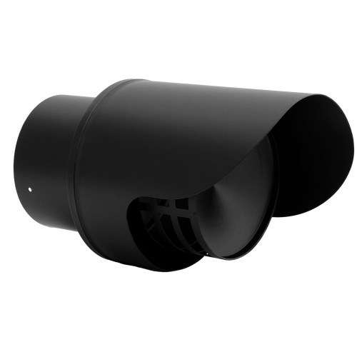 Wyrzutnia wylot boczny z osłoną do pieców na pelet fi 80 Darco SPKP