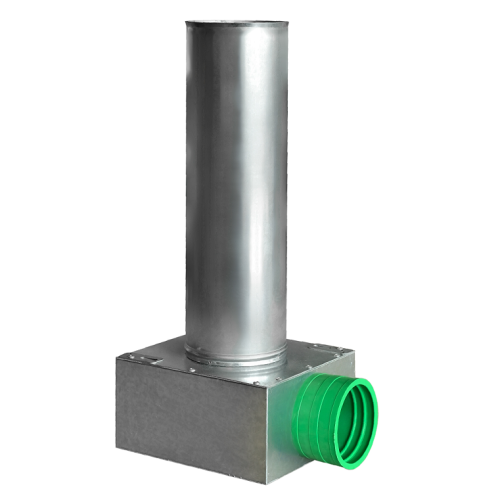 Skrzynka rozprężna jedno-króćcowa SKGM 1x75/125 ocynkowana