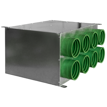 Rozdzielacz rurowy dwurzędowy ośmio-króćcowy SKGM 8x75/160