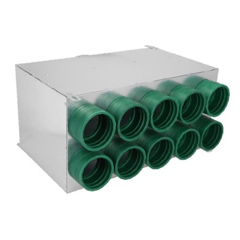 Rozdzielacz rurowy dwurzędowy dziesięcio-króćcowy SKGM 10x75/200