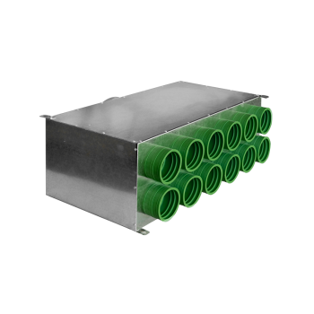 Rozdzielacz rurowy dwurzędowy dwunasto-króćcowy SKGM 12x75/160