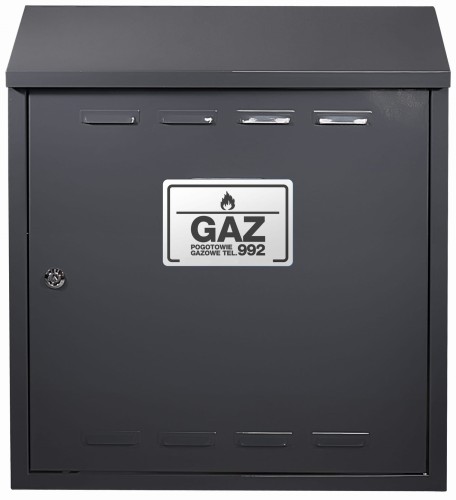 Szafka gazowa 40x40x25 grafit mat bez pleców z dnem
