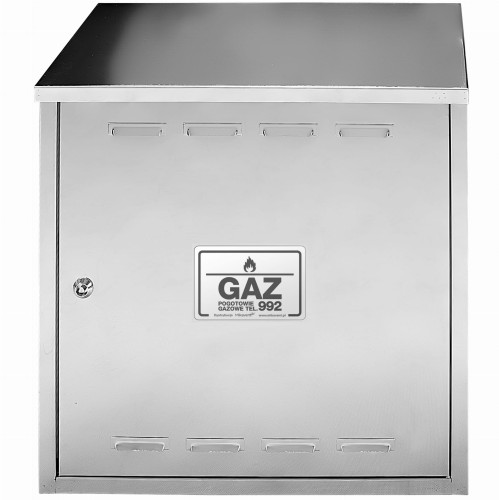 Szafka gazowa 40x60x25 nierdzewna bez pleców z dnem