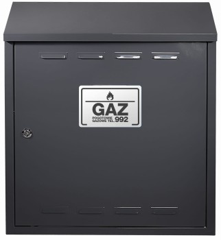 Szafka gazowa 40x60x25 grafit mat bez pleców z dnem
