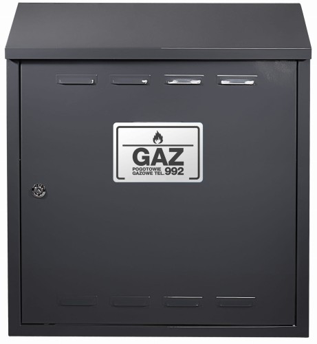 Szafka gazowa 40x60x25 grafit mat bez pleców z dnem