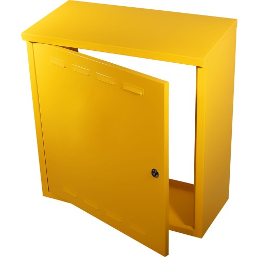 Szafka gazowa 50x40x25 żółta bez pleców z dnem