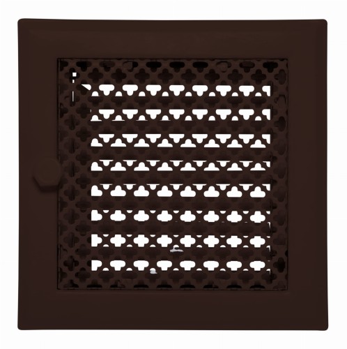 Kratka kominkowa "Koniczynka" 15x15 brązowa regulowana